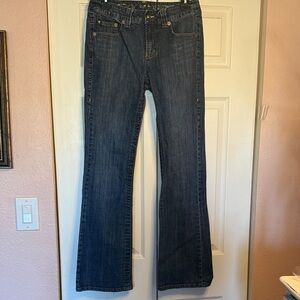 Christopher Webb Mediun Wash Low rise Denim Bootcut Jeans